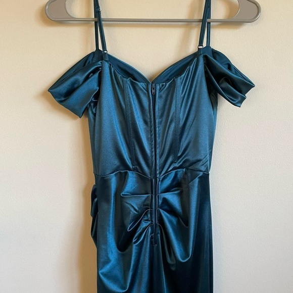 Blue Corset Prom Dress - Picture 3 of 8